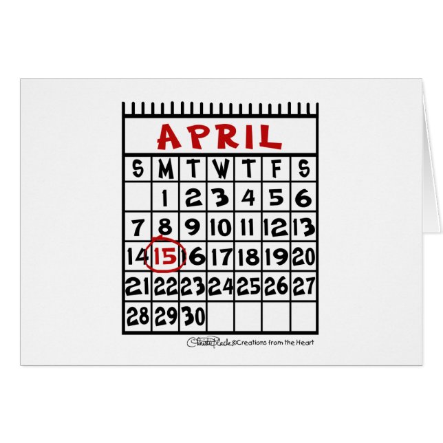 Humor tributario del 15 de abril (Anverso (Horizontal))