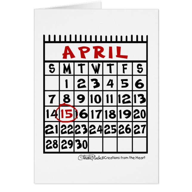 Humor tributario del 15 de abril (Frente)