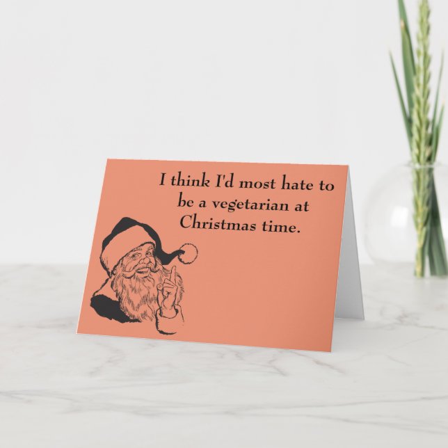 Humor vegetariano de Navidad (Anverso)