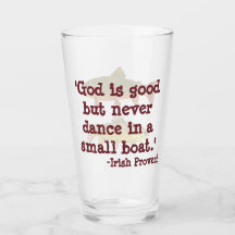 Humorístico vidrio de pinta para pescar