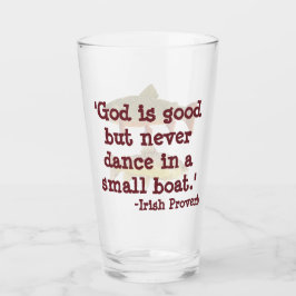 Humorístico vidrio de pinta para pescar