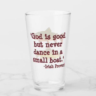 Humorístico vidrio de pinta para pescar