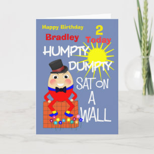 Humpty Dumpty Cute Tarjeta de Cumpleaños Personali