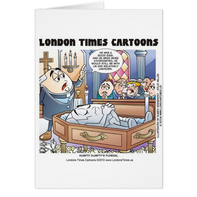 Humpty Dumpty Funeral Gracioso Regalos Tees Colect (Frente)