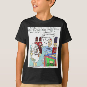 Humpty y Seguros Médicos Camisetas Divertidas Tarj