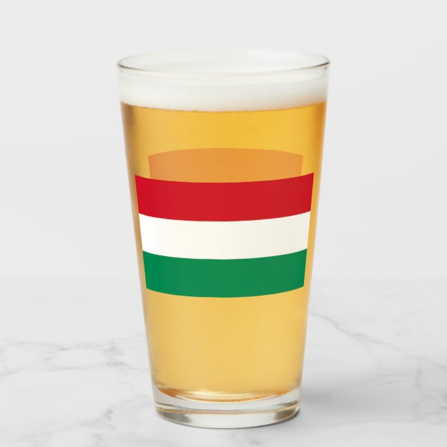 HUNGARY BEER GLASS (Anverso (lleno))