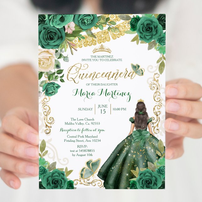 Hunter Green Dress 2 Mi Invitación Quince (Subido por el creador)