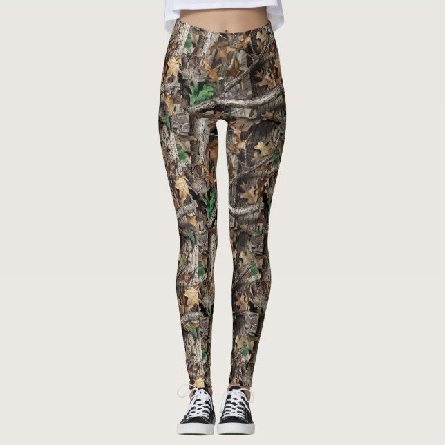 Hunters Forest Tree Camo #1 Leggings (Anverso)