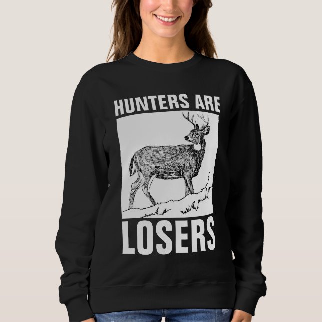 HUNTERS SON PERDEDORES, camisetas anticaza (Anverso)
