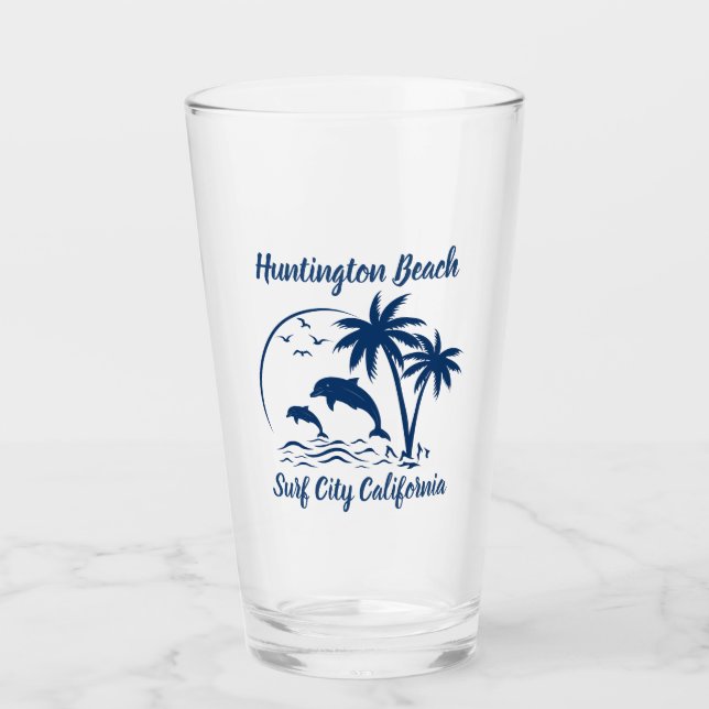 Huntington Beach California Dark Blue (Anverso)
