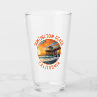 Huntington Beach California Travel Art Vintage