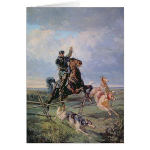Huntsman con los Borzois, 1872