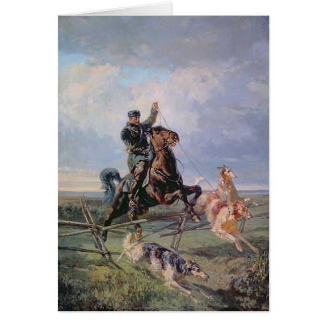 Huntsman con los Borzois, 1872 (Frente)