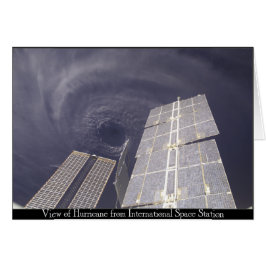 Huracán en la estación espacial
