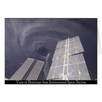 Huracán en la estación espacial