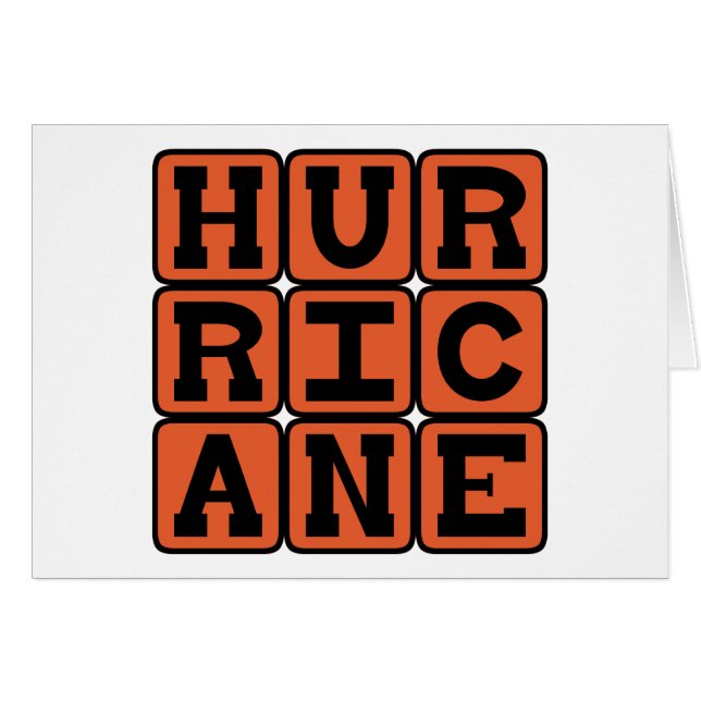 Huracán, tormenta oceánica (Anverso (Horizontal))