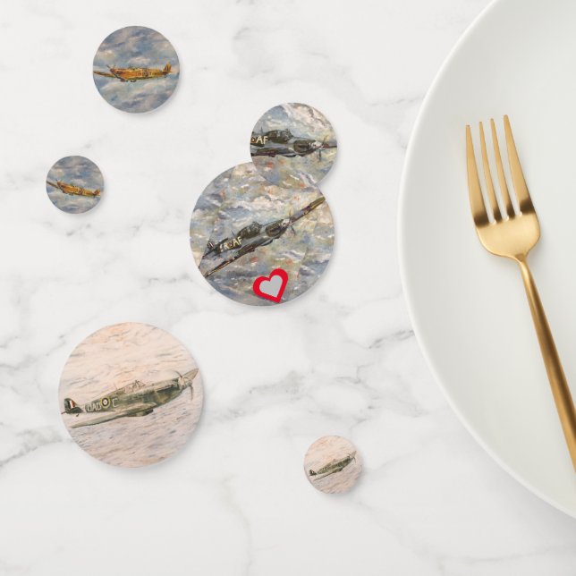 Huracán y Spitfire Mesa Confetti (Grupo)