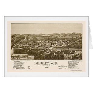 Hurley, mapa panorámico de los WI - 1886