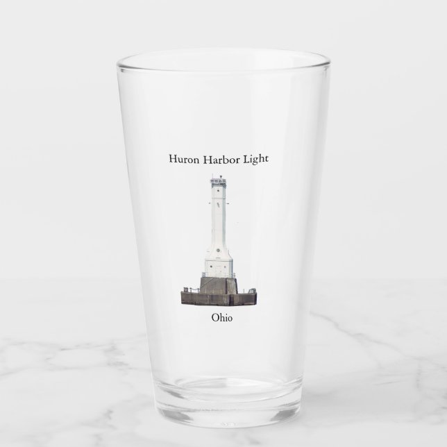 Huron Harbour Light glass (Anverso)