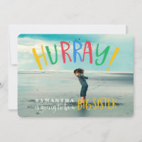 ¡Hurra! | Invitación de embarazo por foto de herma