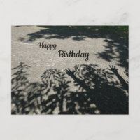 ¡HURRA Manos de Sombra Feliz Cumpleaños Tarjeta Po