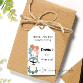 Husky Birthday Party Gracias Etiqueta De Regalo