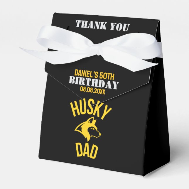 Husky Dad, Cajas de Favor de Cumpleaños de Papá Pe (Front Side)