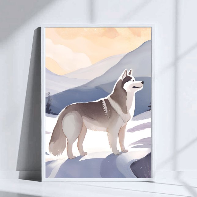 Husky de Alaska | Arte en Acuarela de Perro de Mon (Subido por el creador)