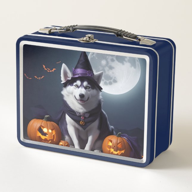 Husky Dog Halloween Adventure Moonlit Magic Spooky (Anverso)