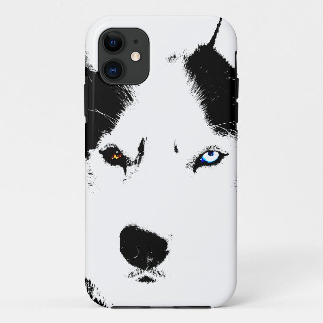 Husky Dog iPhone Cases a Fundas del grupo Husky Ma (Reverso)
