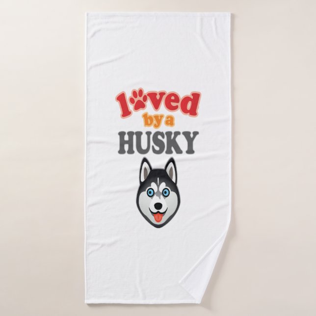 Husky Dog Lover (Toalla de baño)