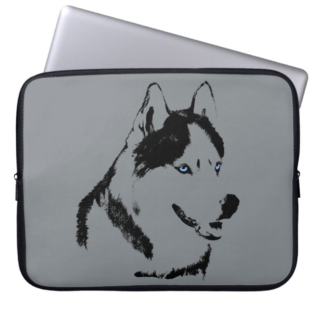 Husky Laptop Funda Siberian Husky Malamute Regalos (Frente)