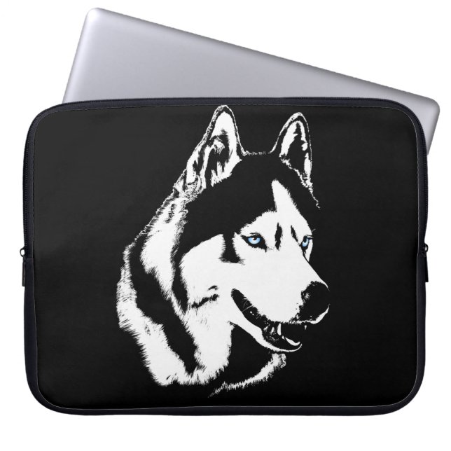 Husky Laptop Funda Siberian Husky Malamute Regalos (Frente)