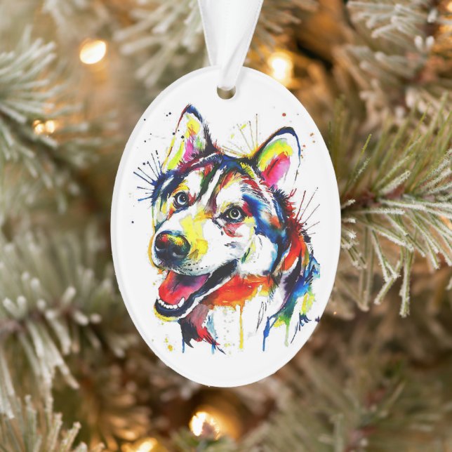 Husky Lover Ornament | Decoración de árboles de Na (Árbol)