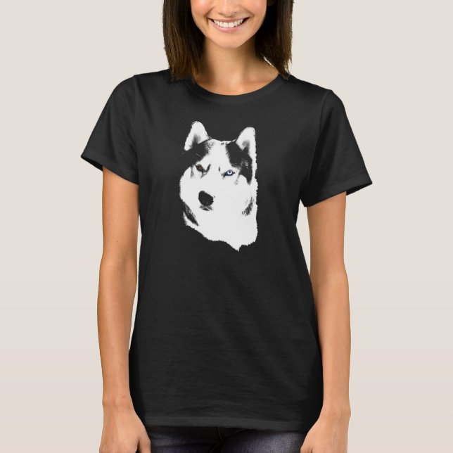 Husky Malamute, la camiseta Husky Shirts de perro (Anverso)