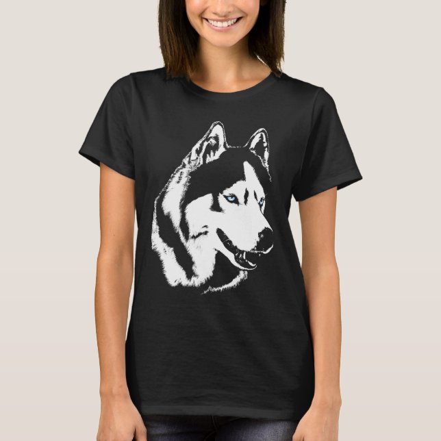 Husky Malamute, la camiseta Husky Shirts de perro (Anverso)