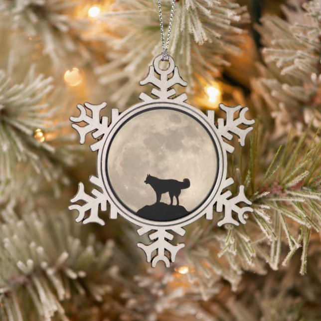 Husky Ornament Personalizado Decoración De Perro (Árbol)
