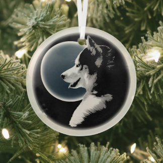 Husky Ornament Personalizado Decoración de Perro L