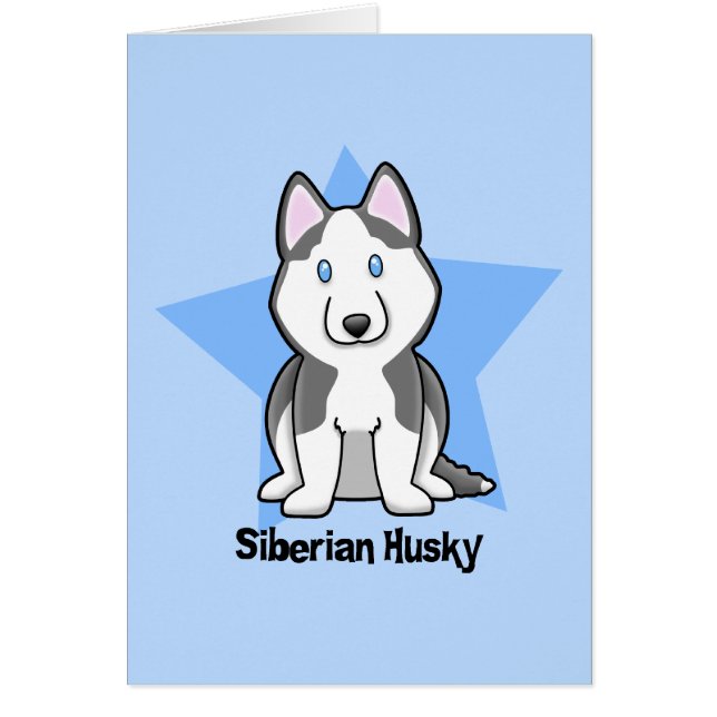Husky siberiano de la estrella de Kawaii (Frente)
