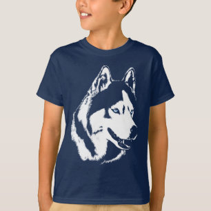 Husky T-Shirt del niño condujo a los Camisetas Hus