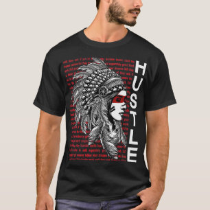 Huste camiseta dura de nativo americano