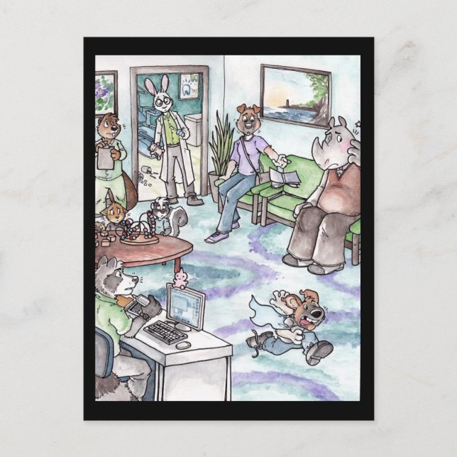 ¡Huye! Postal (Anverso)