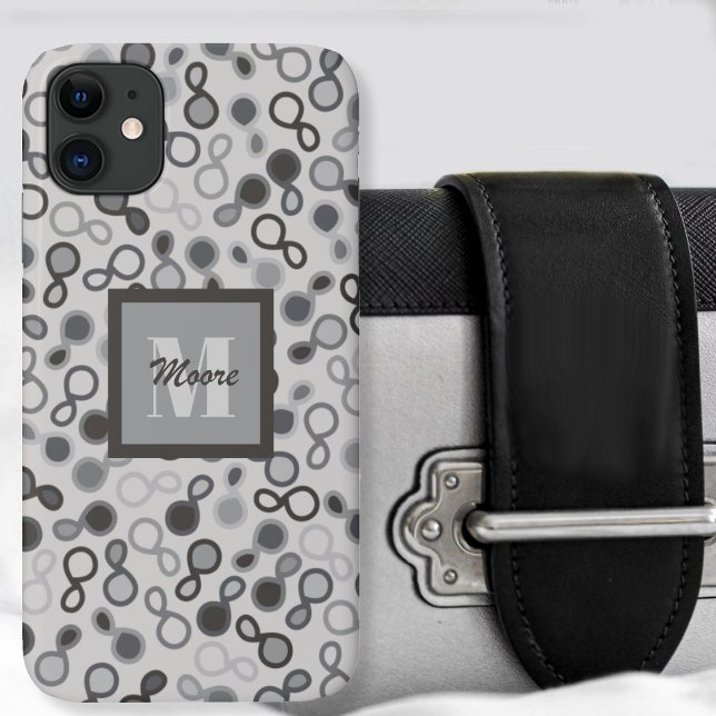Hybrid Paisley - Estuche para iPhone para Funda de (Hybrid Paisley - Grayscale Case-Mate iPhone Case by Leapfroglisics Shop)