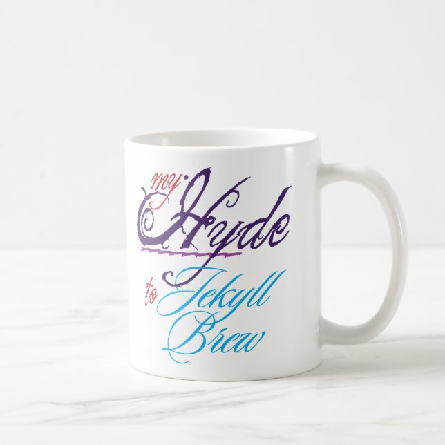 Hyde a la taza blanca clásica de Jekyll (Derecha)