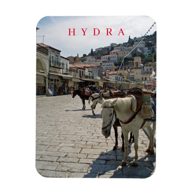 Hydra Island equilla ver imán de nevera (Vertical)