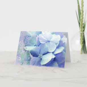 Hydra Lavanda-Azul de la tarjeta de felicitación