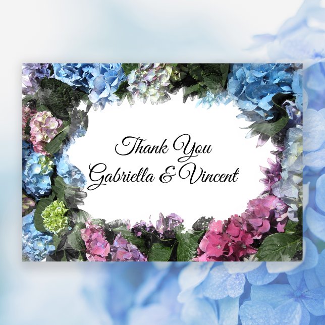 Hydrangea Flowers Boda Flat Gracias Notas (Subido por el creador)