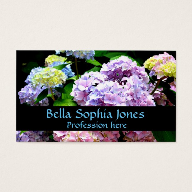 Hydrangea garden, rosa, azul, violeta floral (Frente)