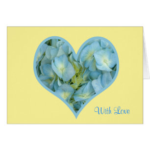 Hydrangea Heart Personalizable Textos