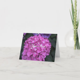 Hydrangea Notas de agradecimiento